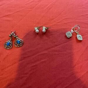 3 pairs of Earrings Bundle! Very subtle but enhancing earrings.